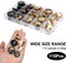 110Pcs Mixed Sewing Buttons, 4-Hole Craft Round Blazer Buttons